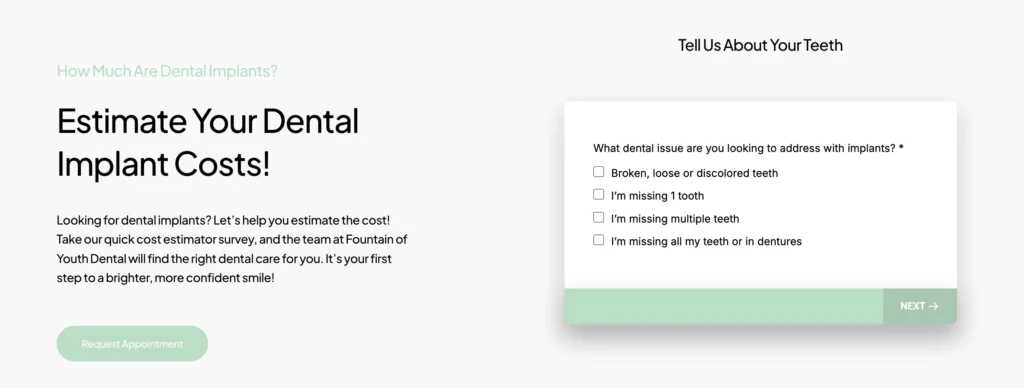 dental implants cost